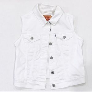 SALE!!! Levi Strauss White Denim Vest - Size S
